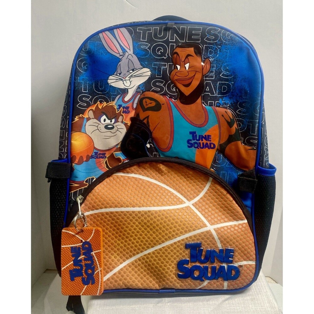 Space Jam Backpack Tune Squad Bugs Bunny Lebron James 18"